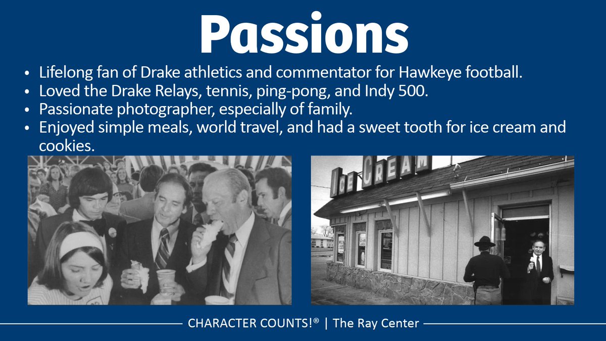 TheRayCenter's tweet photo. Today, September 26th, is the annually celebrated Governor Robert D. Ray Day in Iowa! This day serves to honor Governor Ray's life, legacy, and accomplishments. 🎉💙 #CharacterCounts #GovernorRayDay https://t.co/iQNpjHzfEQ