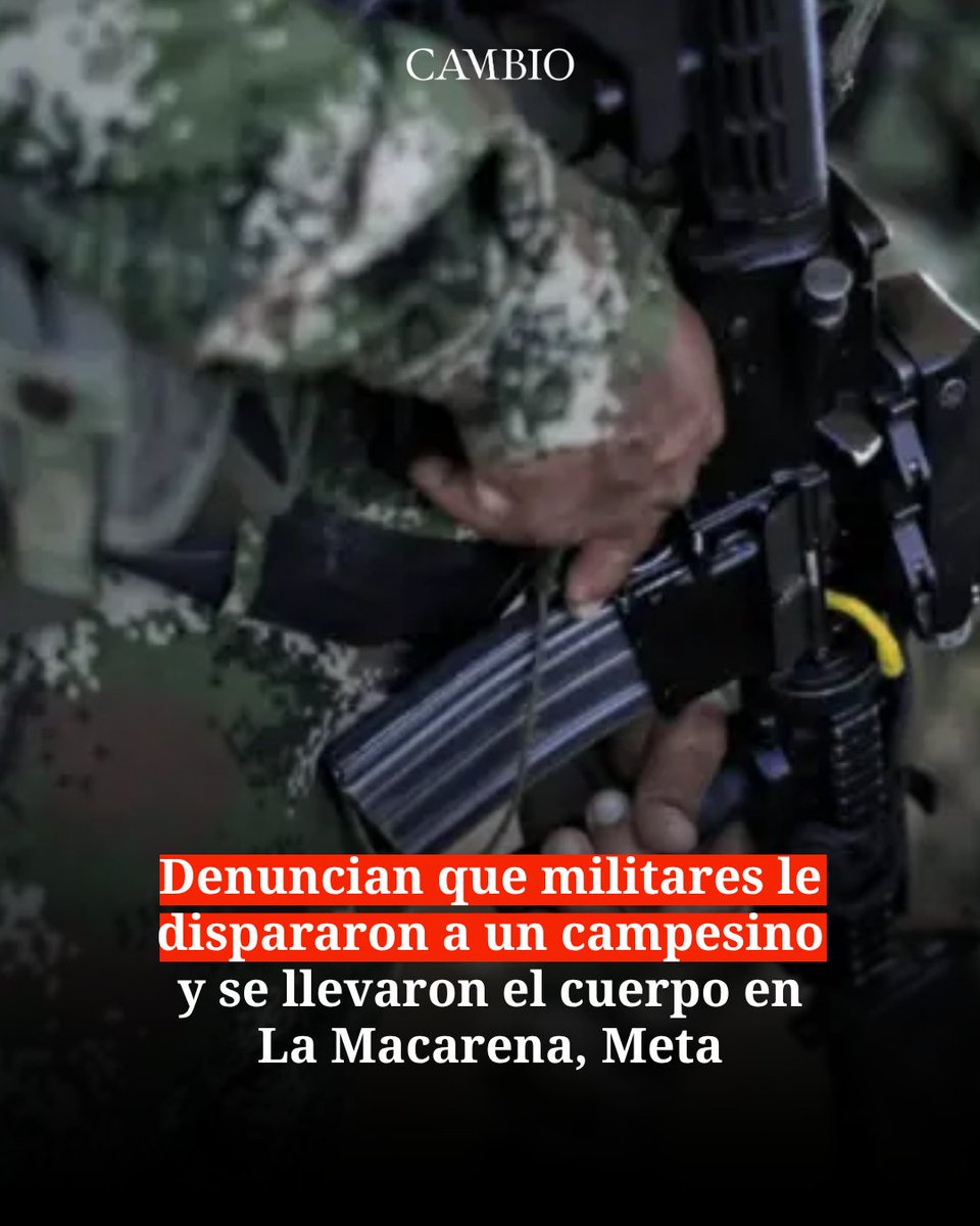 estoescambio's tweet photo. La Junta de Acción Comunal señala a tropas del Ejército por la muerte del campesino Luis Carlos Mojica Guzmán y asegura que desconoce qué ocurrió con su cuerpo después del operativo. La denuncia también cuestiona las actuaciones de los militares y pide una investigación para esclarecer lo sucedido.

Lea la nota acá: https://t.co/RgX0j07BfV