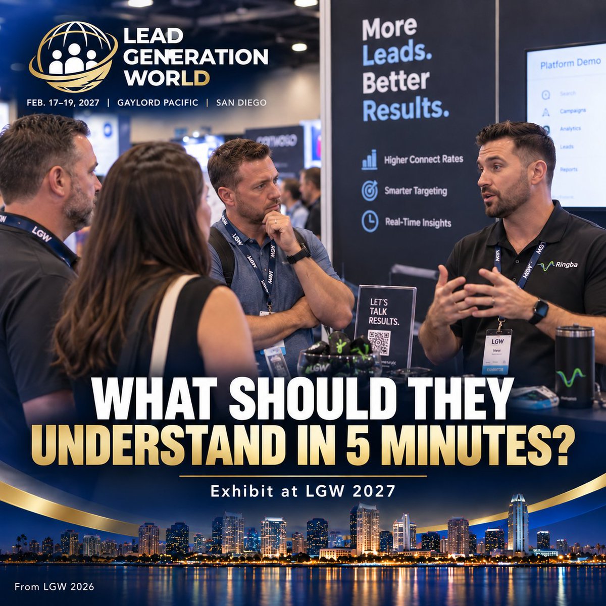 LeadGenerationW's tweet photo. A better booth question:

Not “How do we get more traffic?”

Ask:

“What should the right prospect understand about us after five minutes?”

A busy booth looks good.

A useful conversation is worth more. https://t.co/lsVUwtOEZ9