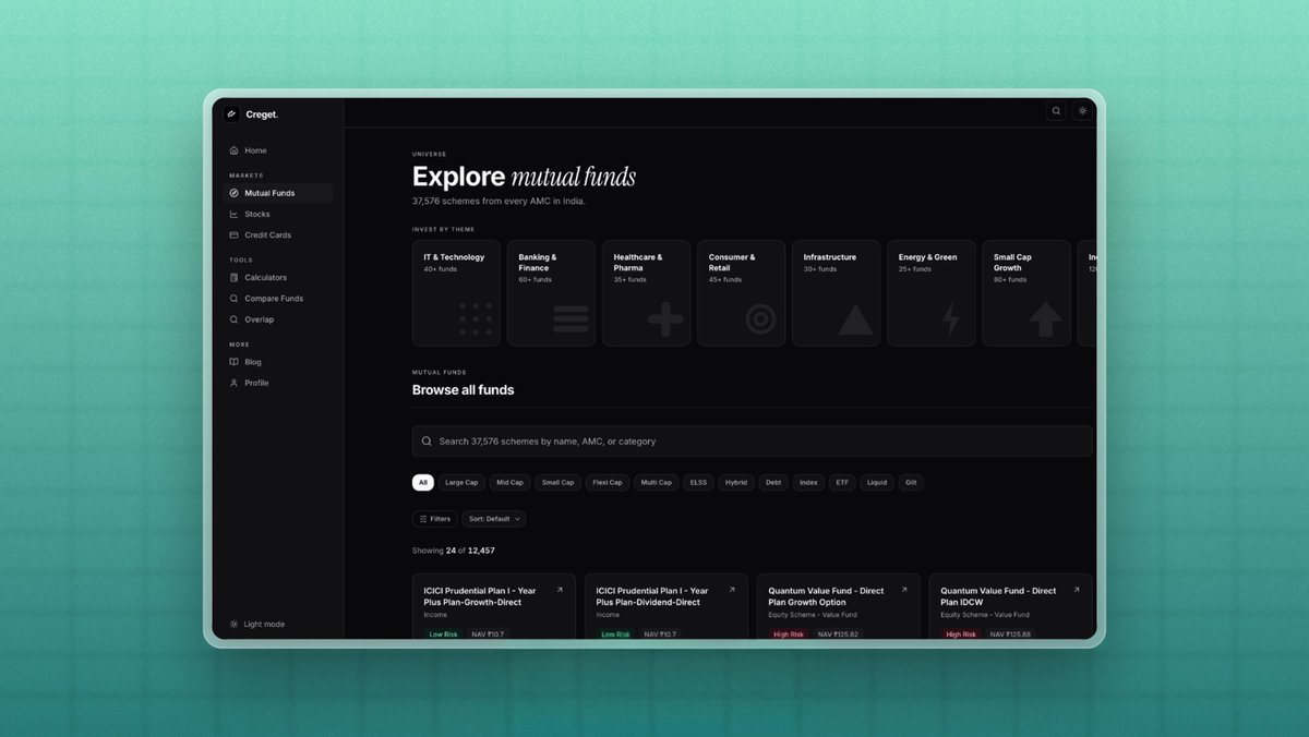 aierlabs's tweet photo. mutual funds, simplified

explore detailed data, compare funds, and even check portfolio overlap so you don’t over-invest in the same stocks https://t.co/3CHO5jsS1J
