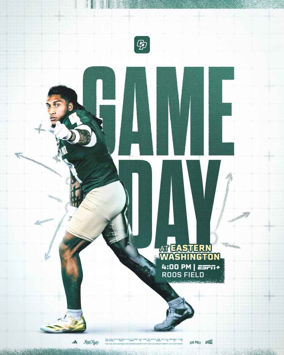 calpolyfootball's tweet photo. 𝗥𝗲𝗮𝗱𝘆 𝘁𝗼 𝘀𝗼𝗮𝗿 𝗶𝗻 𝘁𝗵𝗲 𝗜𝗻𝗹𝗮𝗻𝗱 𝗡𝗼𝗿𝘁𝗵𝘄𝗲𝘀𝘁 😤

🆚 Eastern Washington
⏰ 4 PM
📍 Roos Field
📊 https://t.co/RSdG6IMp4B
📻 ESPN 1280 AM
📺 ESPN+ (https://t.co/X125VfTOnF)

#RideHigh https://t.co/1jdNv2VZp0