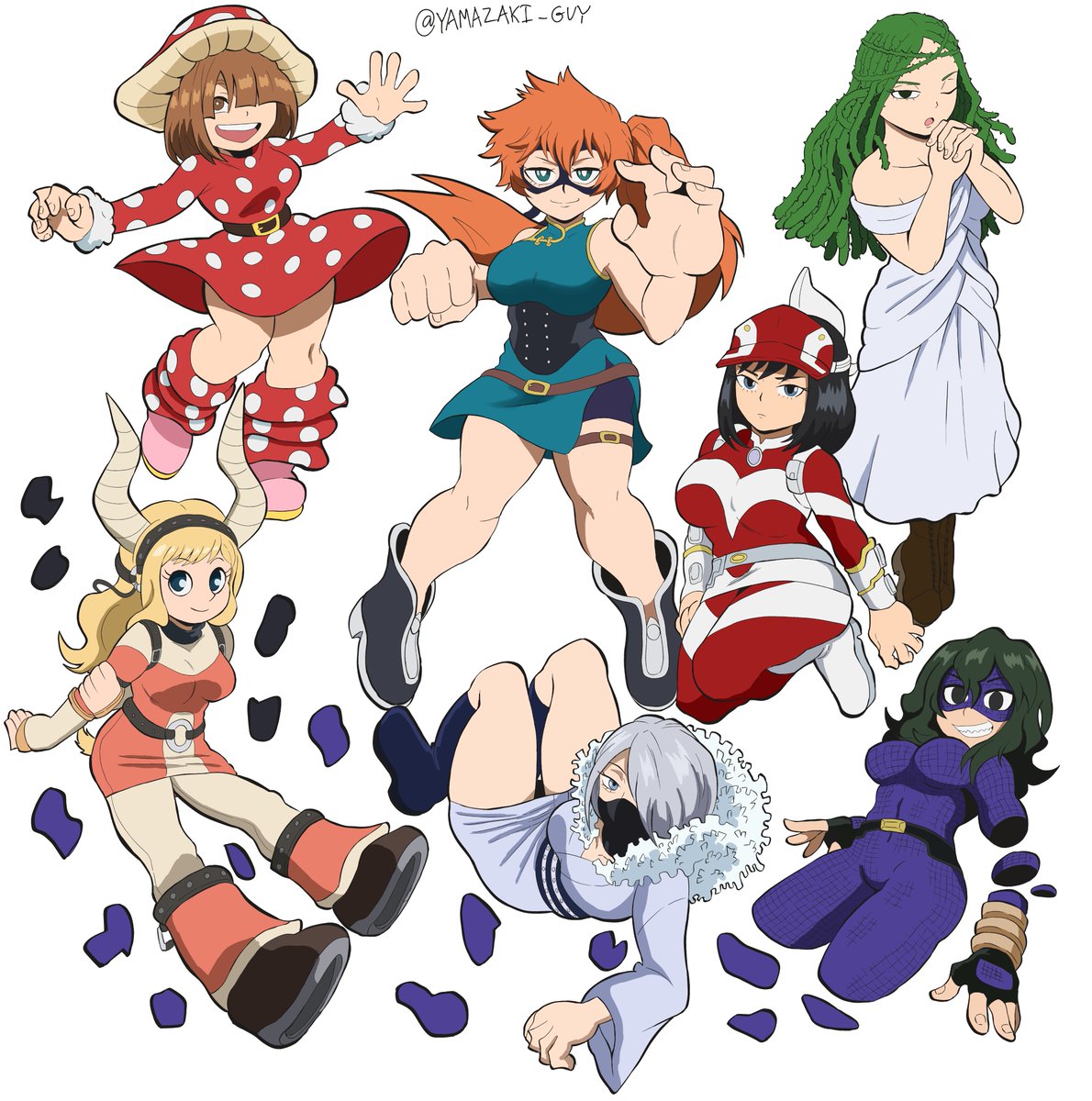 yamazaki_guy's tweet photo. Class 1-B Girls #myheroacademia #mha #digitalartㅤ #fanartㅤㅤㅤㅤ https://t.co/NydPasCqTk