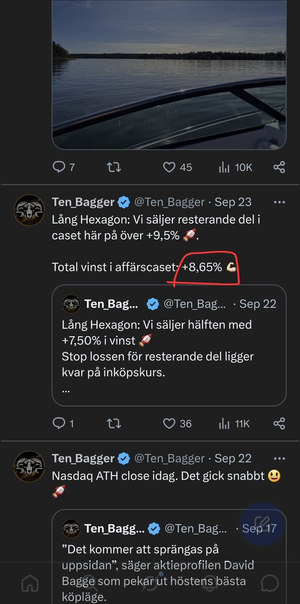 rockbock4xmx's tweet photo. @Ten_Bagger Då dina senaste inlägg/trades har r/r inte varit dem bästa, förluster större än vinster 🤔🤔 https://t.co/lEF51ssZDv