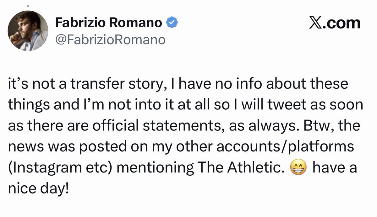 _callumstone's tweet photo. Yesterday he wouldn’t report the guilty verdict due to it “not being transfer news”.

The way you can so obviously tell when he’s been bought and paid for is hilarious. 

Pathetic bloke. Here we go👍🏻 https://t.co/01W7FSdmv2