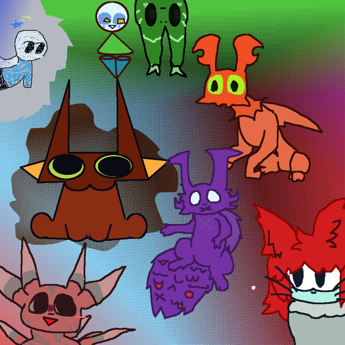 scavsreign's tweet photo. I drew @ExperementFumo 's ocs!! Hai friend im happ u liked this piece :D
#rainworl
#artismineocsarent https://t.co/PR9mgtChow