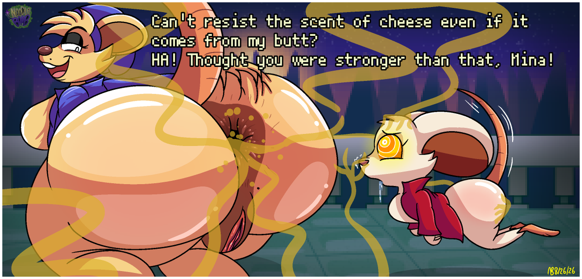 noodlebomb_nsfw's tweet photo. (1/3)
[POOTREON RELEASE]
Mina can't resist the scent of cheese, no matter where it comes from, even Maxi's asshole~ 🍑🧀
#nsfw #nsfwart https://t.co/bhItv0fwbH