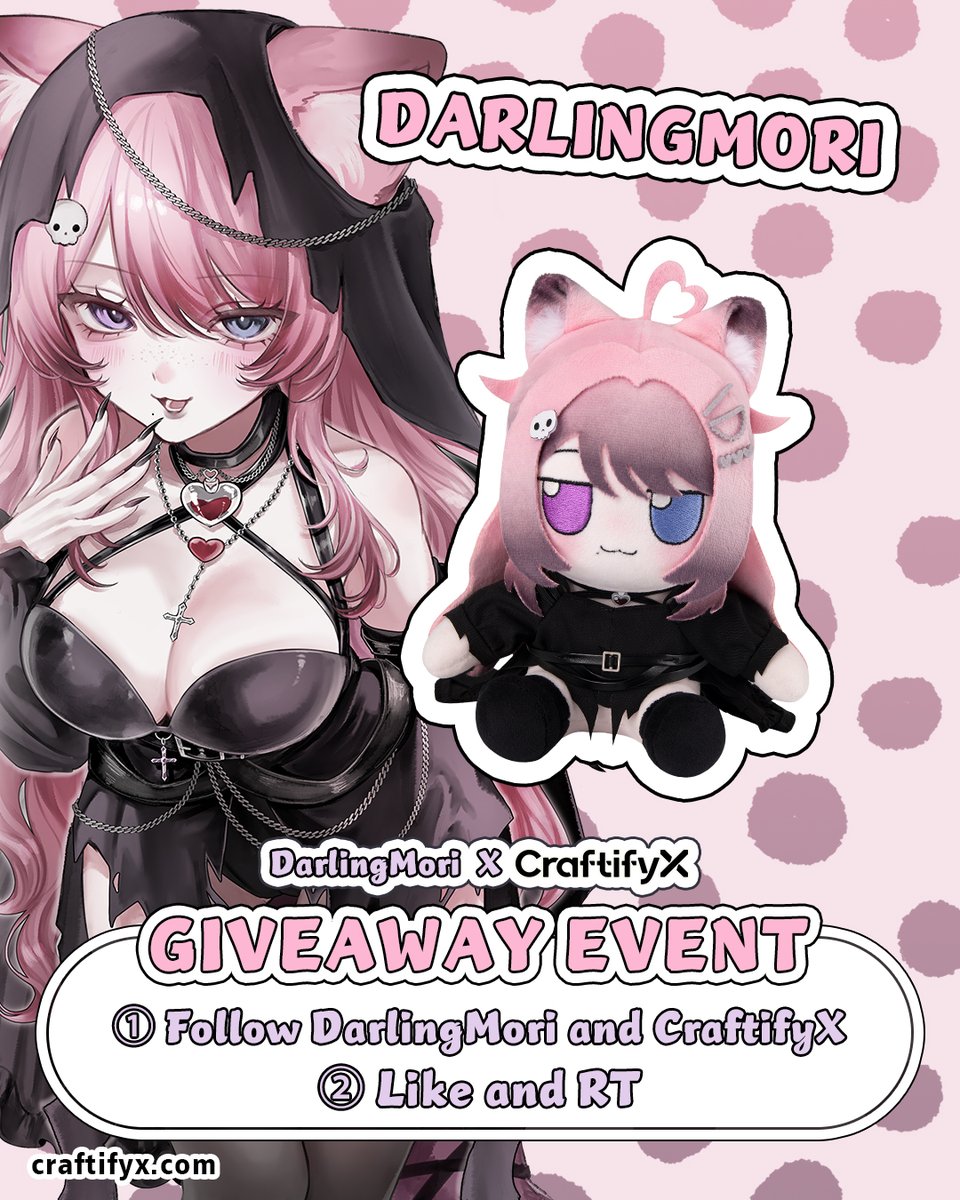 DarlingMoriVT's tweet photo. Giveaway!
To enter:   
- Follow @DarlingMori  &amp; @craftifyxco 
- Like &amp; RT this post  
- 1 winner announced on October 14th (shipping fee not included)  

Important: The giveaway will only be activated once the campaign is FULLY funded. We’re so close… Let’s hit 100% together!! https://t.co/am2KUkzPQI
