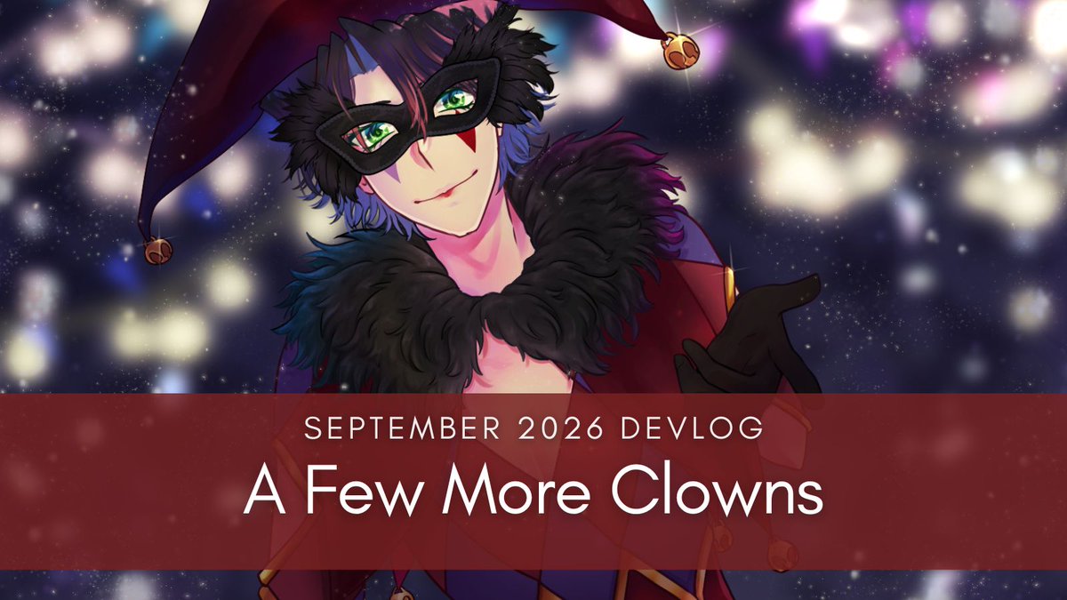 CrystalGameWork's tweet photo. Our September devlog is now up! Here's all the progress we've made on our next otome game, Harlequinade~

Read it here: https://t.co/HgUYTK05a1 https://t.co/PrZCHjtpVi