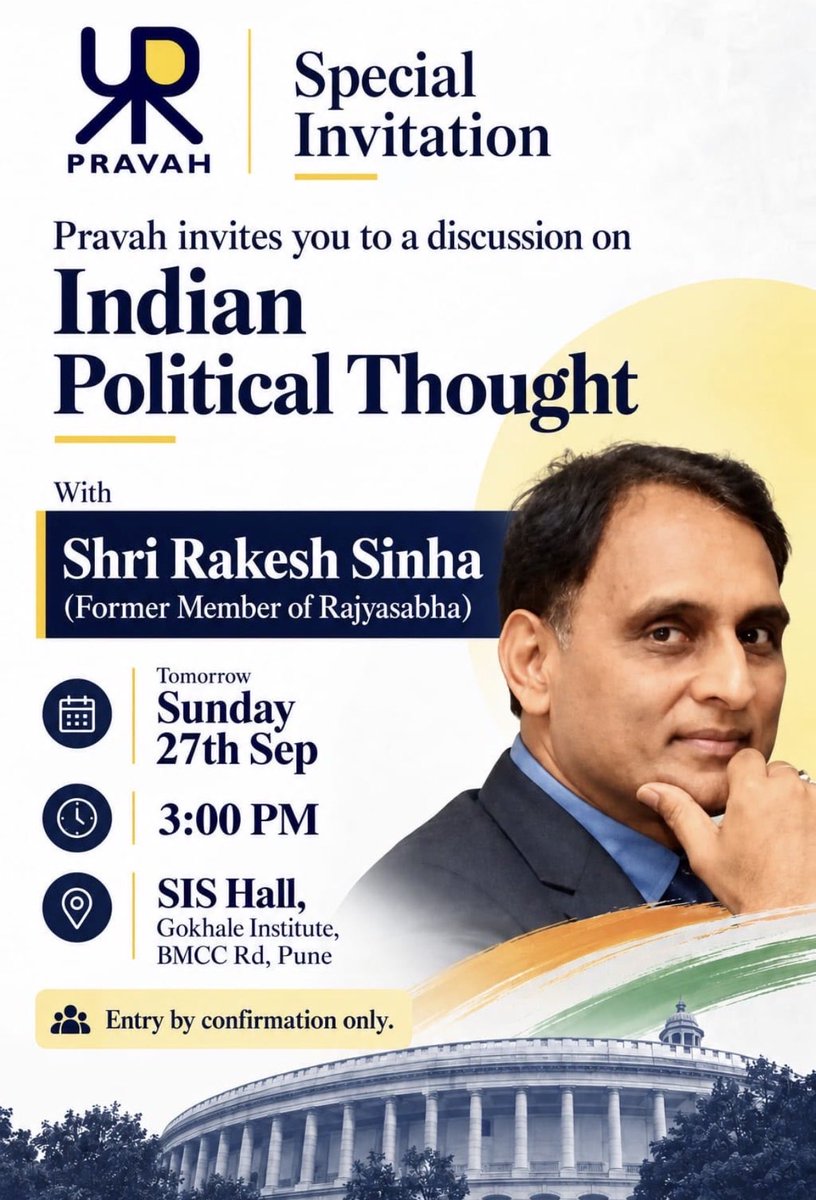 RakeshSinha01's tweet photo. Discussion on Indian political thought (Pune) https://t.co/wtt9PYQorV