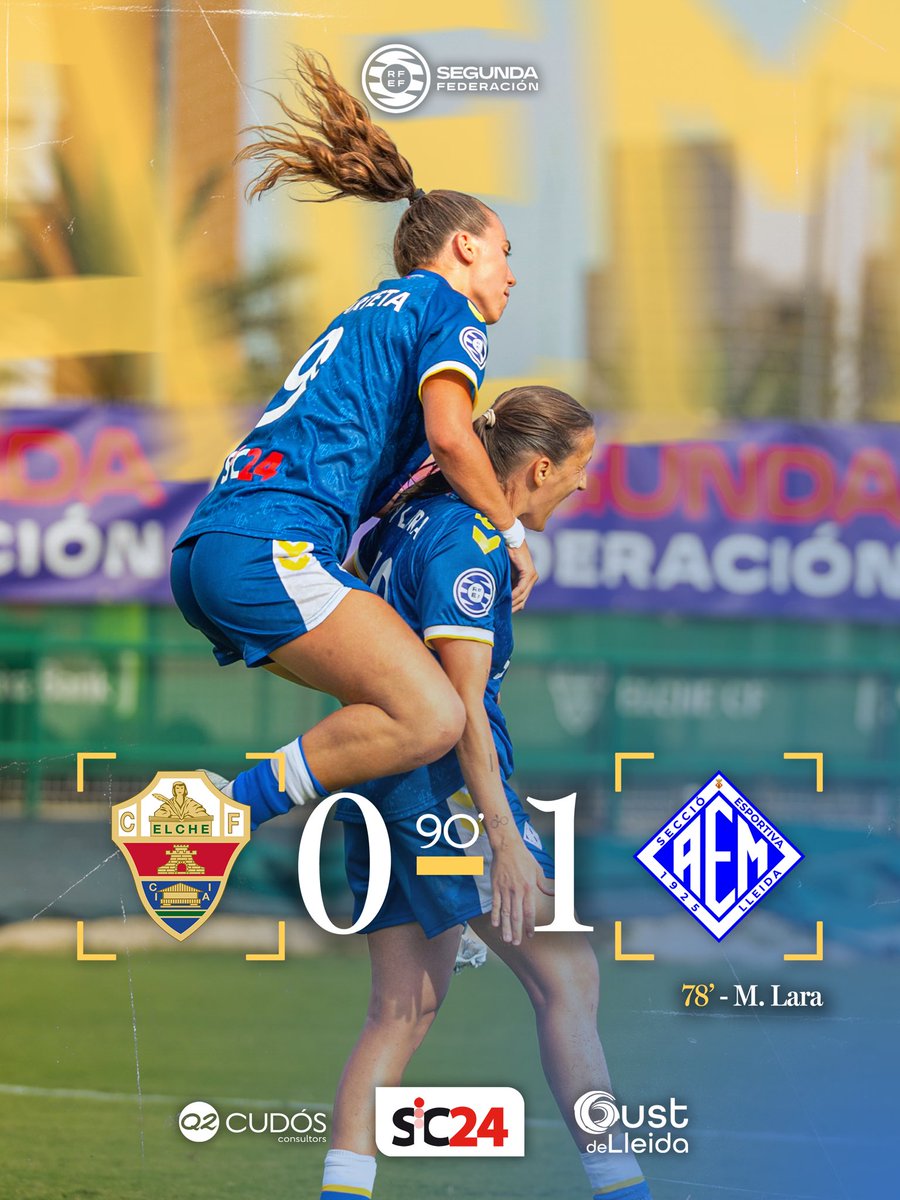 SEAEM_1925's tweet photo. 90’ | 𝗦𝗘𝗚𝗢𝗡𝗔 𝗥𝗙𝗘𝗙

Final al Elche!

Gran victòria a domicili de les de Samu Luna! 💙💪 https://t.co/oJuiFJ9FsU
