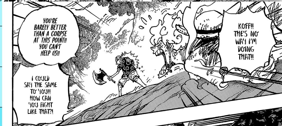 Jimo78596384's tweet photo. @Skibididdler_ You were taking Gaban's statement seriously to justify Luffy's power. Now, you should also make an argument regarding the state of Luffy's body.

Maintaining Gear 5 is to Luffy's credit; to downplay Imu, you would have to compare him to characters who underwent the same thing. https://t.co/cAwyl6aCUz