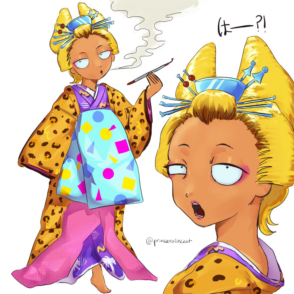 princess1ncest's tweet photo. Oiran!Miami Morty https://t.co/W5FW5kUpgn