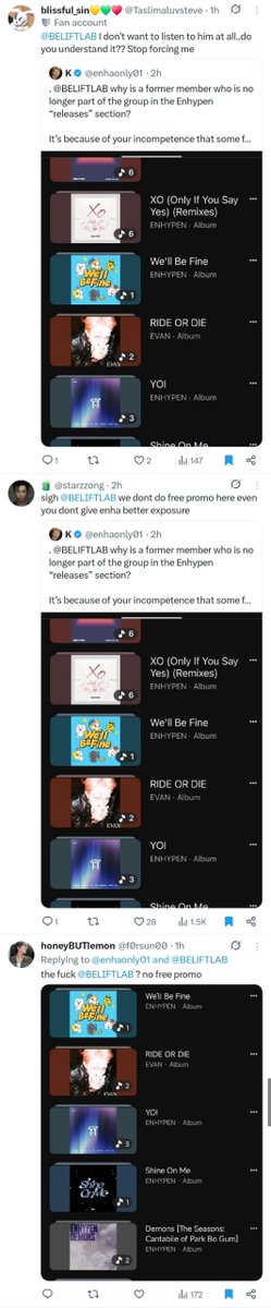 WanitaW_'s tweet photo. can engenes be normal for once? this literally happened to en on bts’s social media &amp; it has happened to other groups under hybe too. it's just a staff mistake &amp; nothing new. i promise you won’t d!ə if you just ask the company to do their job better without insulting the artists https://t.co/dxKQkJQhq8
