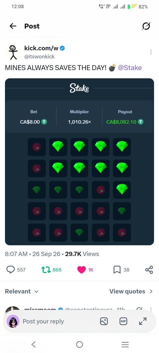 luckymaiii's tweet photo. @itswonkick Thank you so much @itswonkick and congratulations on your win.

0x9293b6f49c33322cf1b040658b3f069531c66b2c https://t.co/LPPsc2doHH