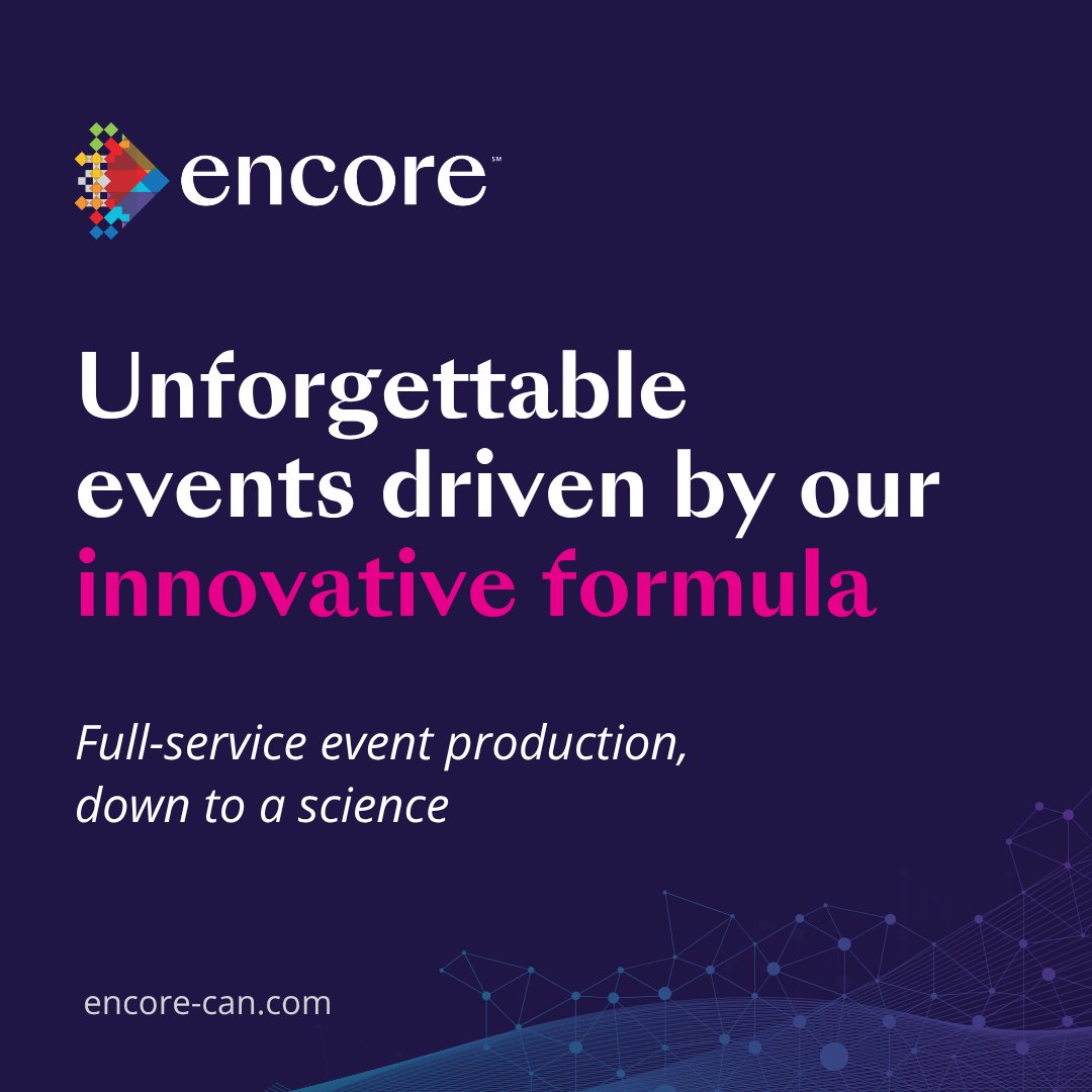 MPI's tweet photo. We're proud to partner with Encore to help meeting and event professionals create impactful experiences through innovative technology, production expertise, and creative event solutions.
  
Ready to elevate your next event? Learn more about Encore: https://t.co/MSAZoMcUWH https://t.co/J3iZZCaNIY