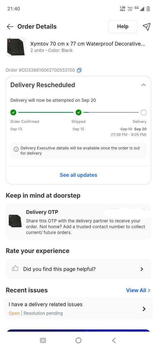 advchandan5's tweet photo. @Flipkart @flipkartsupport it was supposed to get delivered on 19th September and despite several priotising request in help option and on WhatsApp chat support nothing has moved and it's still undelivered very pathetic experience and painful https://t.co/bDiwFyHJuo