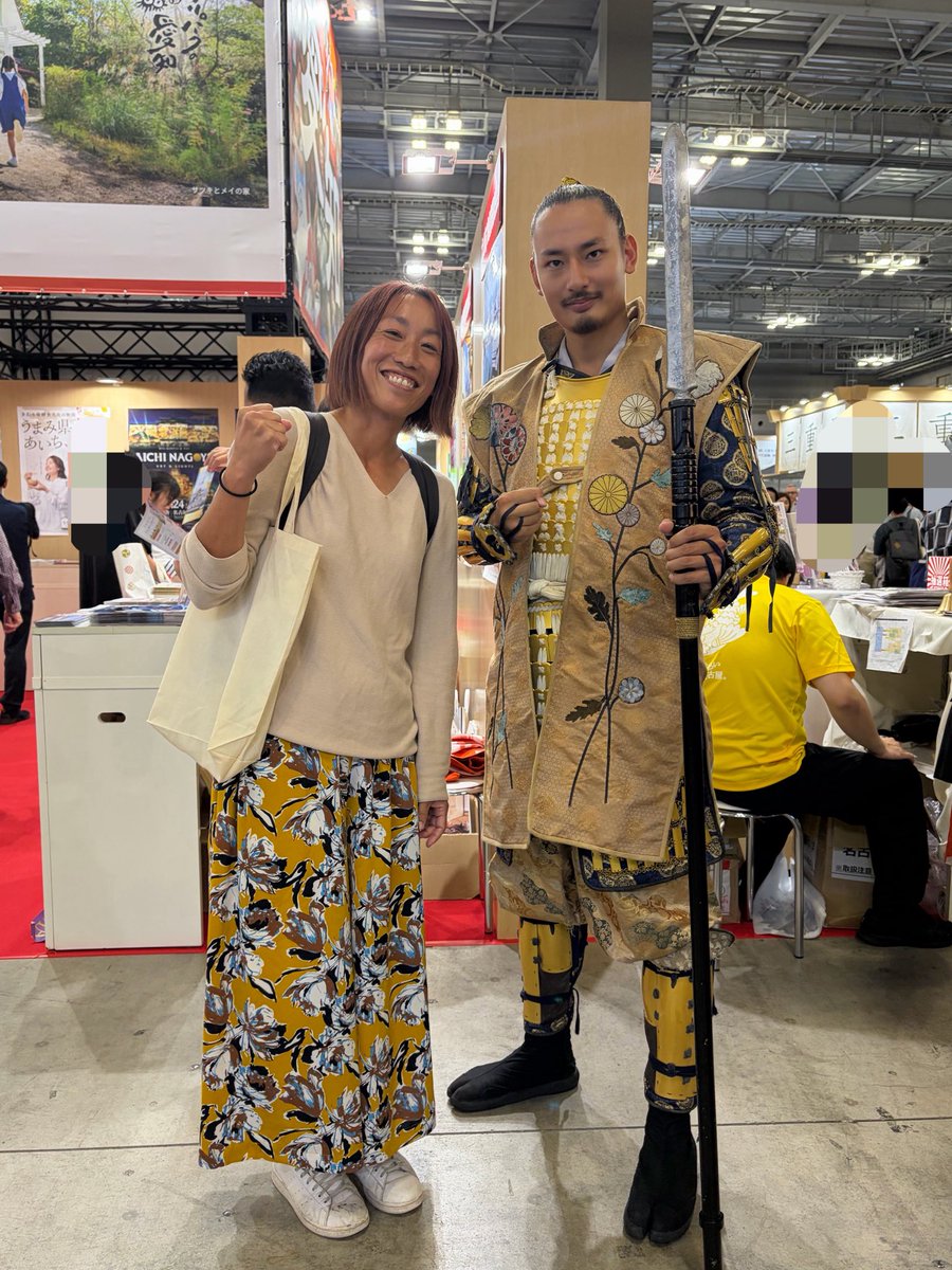 ume2018kitty's tweet photo. 皆さま楽しそうで良かった。
わたしも楽しかったです！！
色んなとこで試飲できてお酒も楽しめて良かったー。

#ツーリズムEXPO2026
#ビックサイト
#名古屋おもてなし武将隊 https://t.co/IW69CKoyN7