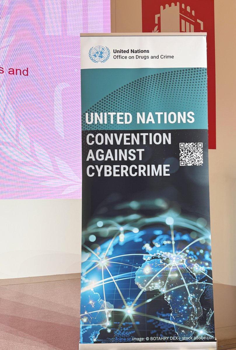 JanMBeagle's tweet photo. The United Nations Convention against Cybercrime provides an important opportunity to strengthen international cooperation in addressing an increasingly complex transnational challenge. At the Crime Congress today I indicated that @IDLO stands ready to support its implementation through translating its provisions into strong legal frameworks and capable institutions, while safeguarding human rights and due process. 
#CrimeCongress #Cybercrime @UNODC #PoweredByRuleOfLaw
