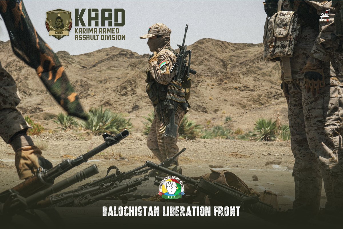 WT_OSINT's tweet photo. 🇵🇰 Pakistan: The Balochistan Liberation Front (#BLF) has released more pictures of the Karima Armed Assault Division (KAAD), the group’s women’s unit. https://t.co/ovpGyq3aWi