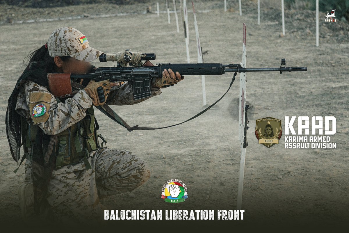 WT_OSINT's tweet photo. 🇵🇰 Pakistan: The Balochistan Liberation Front (#BLF) has released more pictures of the Karima Armed Assault Division (KAAD), the group’s women’s unit. https://t.co/ovpGyq3aWi