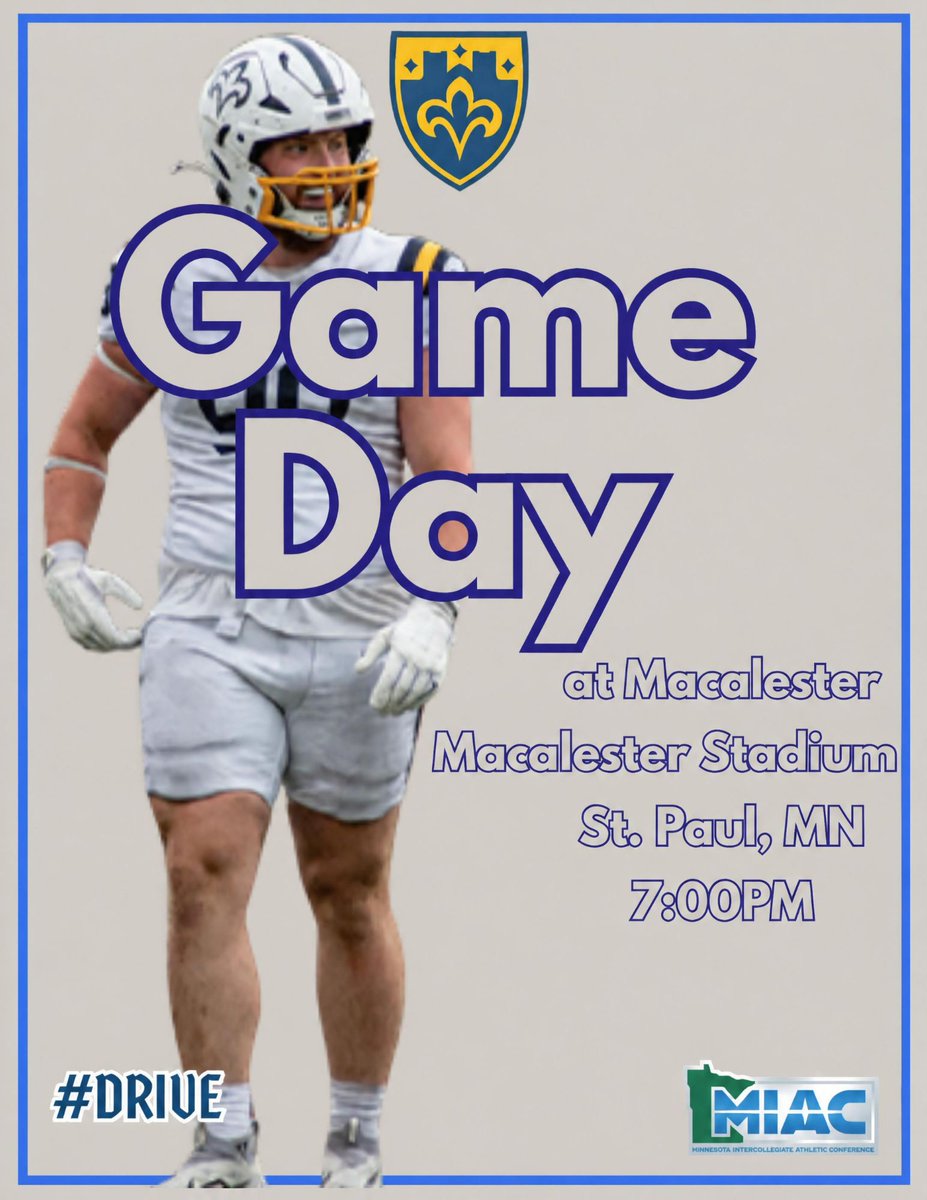 CSSSaintsFB's tweet photo. SAINTS GAMEDAY- We have our 3rd game of the season vs Macalester.  Location- Macalester Field, St. Paul, MN  Kickoff- 7:00 PM
📺- https://t.co/5JVav0KDnH
📊- https://t.co/hBoyVjI0G6 https://t.co/TS7mKZ0NMX