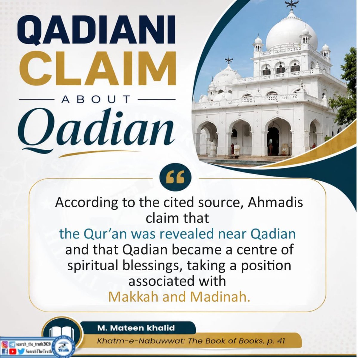 MrPerfekt285's tweet photo. Qadiani claim about Qadian
#AfricaNetballCup #Saturday #fypシ゚viral #KhatmeNubuwwatInternationalInstitute https://t.co/eN4GENoqzt