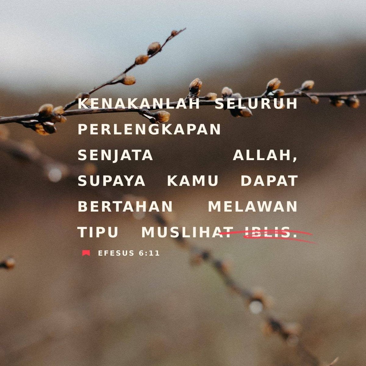 lemuel_marthen's tweet photo. RENUNGAN HARIAN TETEMANIS SUNGGUH MANISEE

Shalom! Kenakan seluruh perlengkapan senjata Allah!
.
#Efesus6:10-20
#Efesus6:11
#LordJesusYourSavior
#TuhanYesusJuruSelamatHidupmu
#HappySaturdayMorning
               https://t.co/FieJJ6sEkl https://t.co/8FLugGAfIM