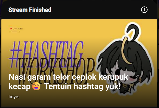 lioye_'s tweet photo. Hasil stream malam inih
HAS
- General: #lioye 
- LIVE: #LLL / #LioLagiLive 
- Singing: #Meliody 
- Fanart: #BuatLioye 
- Clip: #LoyelTape 
- Meme: #Liolucon 
- Member stream: #LoyelHours 
- Raid: #AdaOye 

Otsukare!!! TYVM udh tentuin hashtag sama akuuw!🙇‍♀️💛🖤 https://t.co/yLb5ubYk0V
