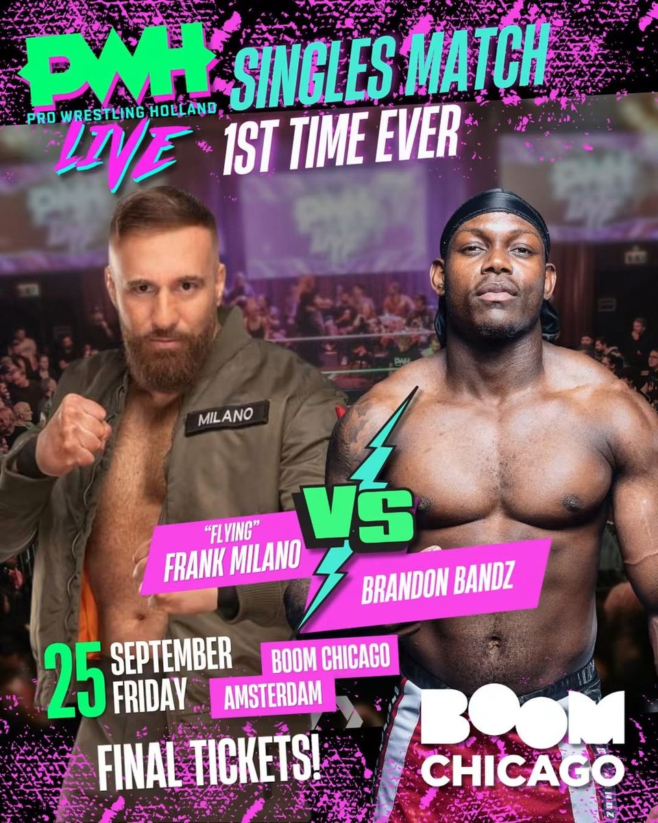 TheFrankMilano's tweet photo. @pwhwrestling last night was absolutely incredible!!! One of the loudest crowds I've had the pleasure of wrestling for. I already can't wait to touch down again in Amsterdam 🇳🇱✈️🫡 https://t.co/AhG6nsrWTO