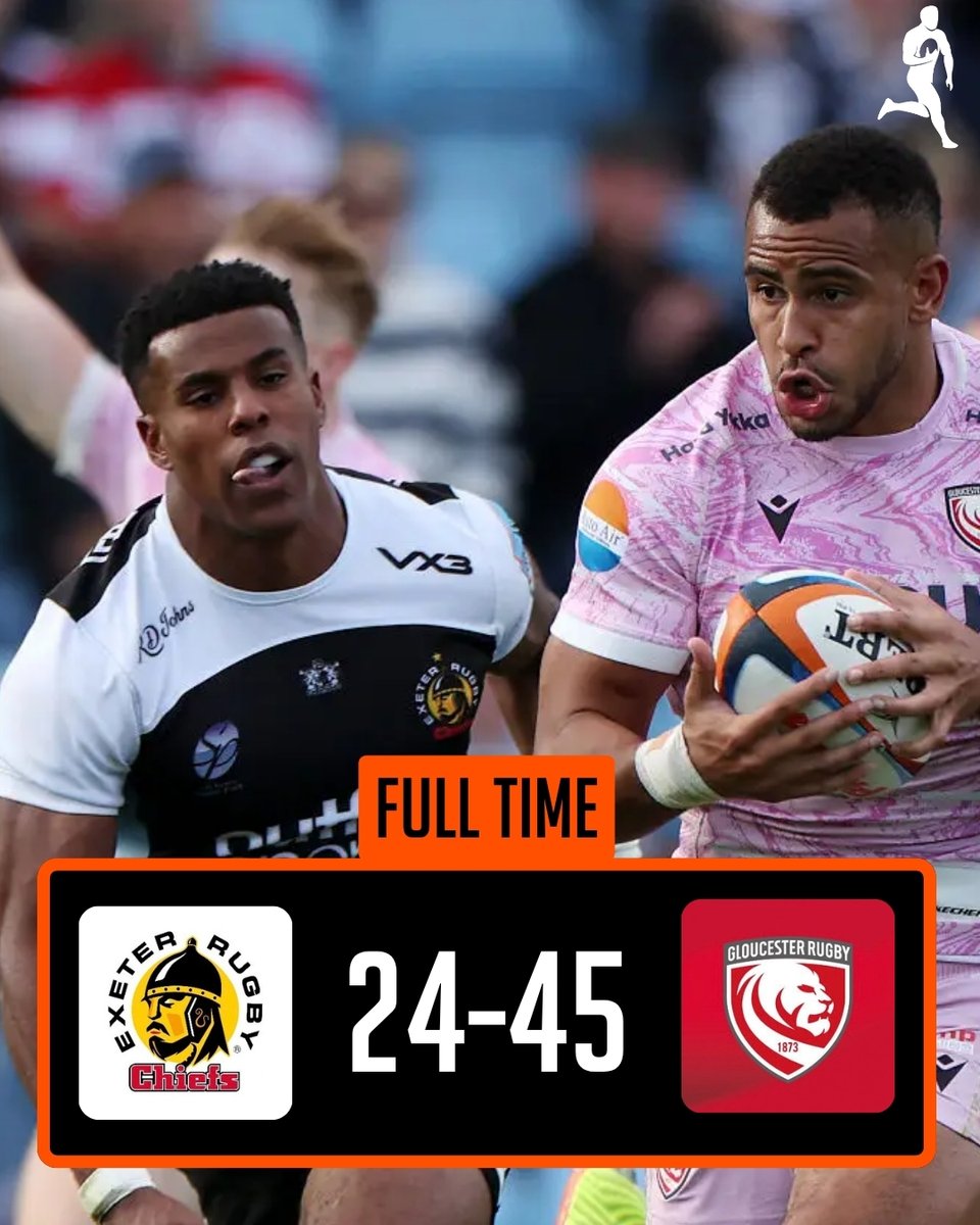 ultimaterugby's tweet photo. Gloucester beat Exeter at home with Dewi Lake scoring two tries on debut.
#PremRugby #EXEvGLO https://t.co/q7SsX4E1wM