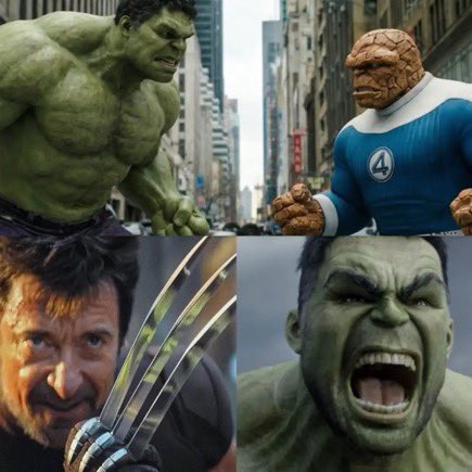 DoomsDayLeaks9's tweet photo. 🚨 HULK CRUSHED!

Supposedly we will have a confrontation of the Hulk with the Thing in AVENGERS: DOOMSDAY and Hulk with Wolverine in AVENGERS: SECRET WARS.

#AvengersDoomsDay https://t.co/9acPeclLGf