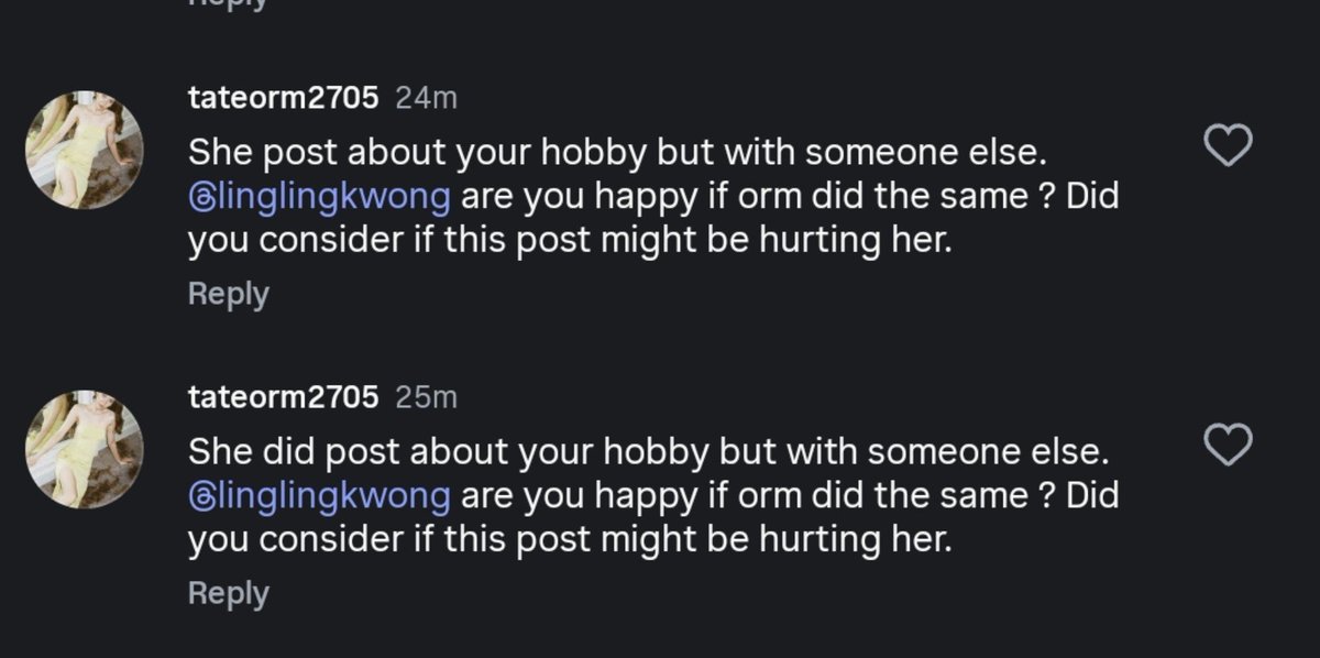 sirilak_00k's tweet photo. hello everyone can you Help REPORT this brainless unhuman being. they are flooding the comment section of lings IG. 🙏

https://t.co/Uhq83Fy8qV

https://t.co/3NVq84Zyx3 https://t.co/olGyksNkrc