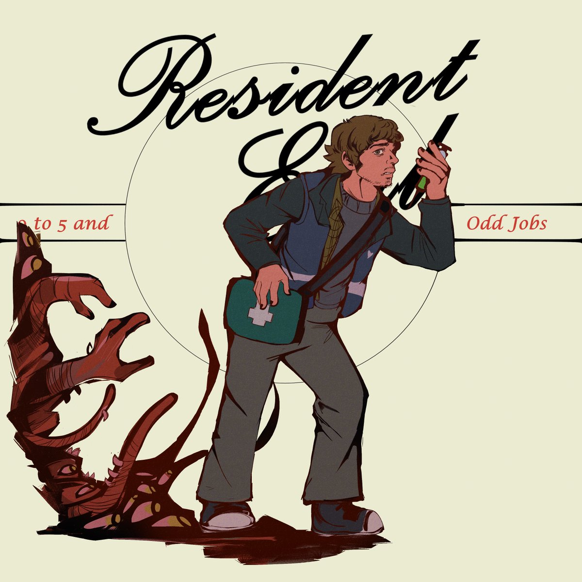 Spacestation_L7's tweet photo. Workin' 9 to 5, what a way to make a living #residentevil #rebhfun #art https://t.co/72dcVHtNnQ