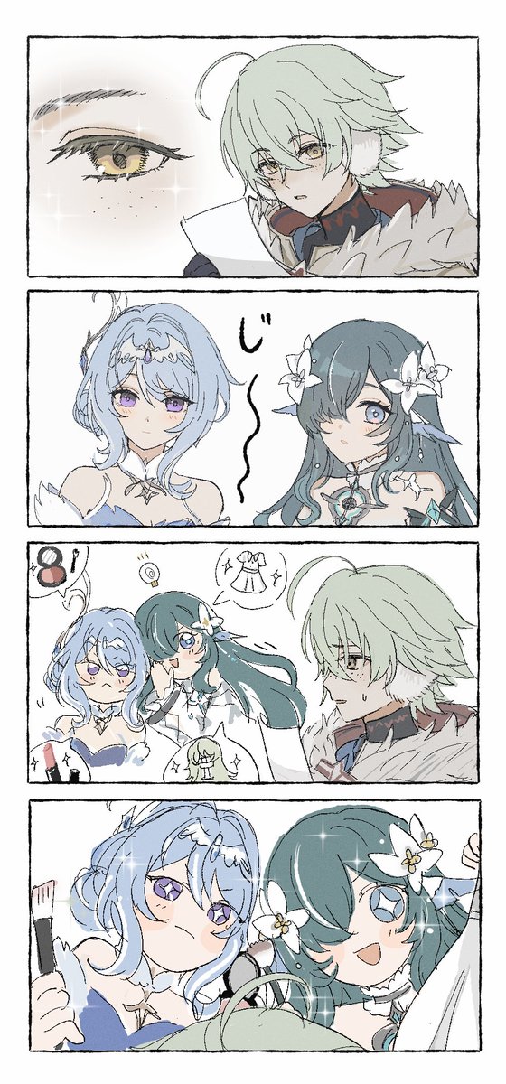 chronosanctuary's tweet photo. ⚠︎女装注意
わちゃわちゃロコット3人組 https://t.co/cketblhrK2