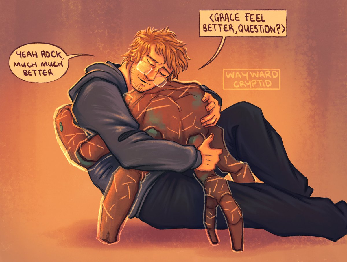 wayward_cryptid's tweet photo. Grace and Rocky cuddles :)
#projecthailmary https://t.co/1yVYEocIxb