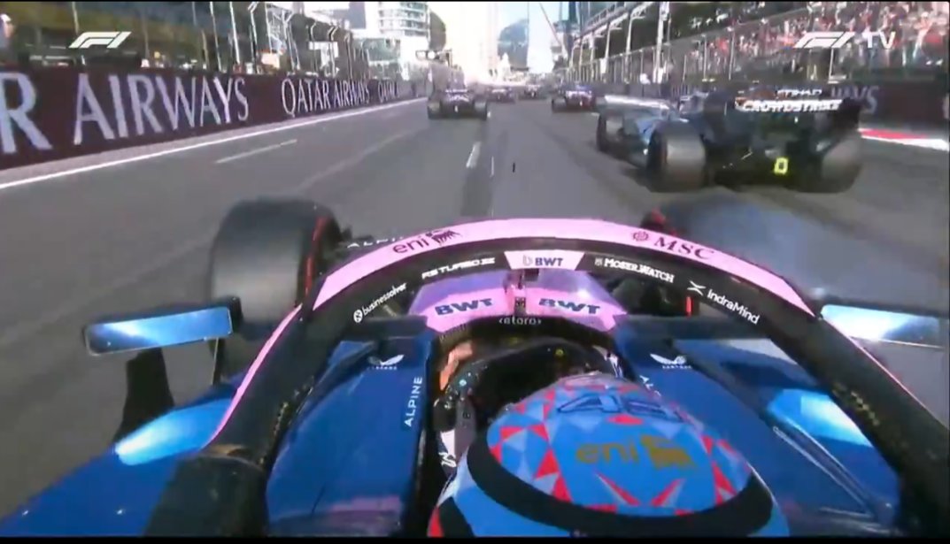 GTFC44's tweet photo. @Mascalicde @AlpineF1Team I wasn't talking about lando how many times people have gone up the inside in baku and crashed Franco locked up 250m before the corner and still went up the inside https://t.co/eQ1CfiQpBC