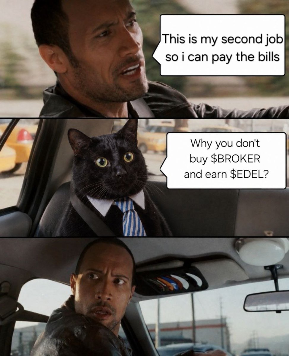 Oni_OnChain's tweet photo. 7/ That's why I'm watching $BROKER .

It's still very young, but the mechanism is easy to understand:
BROKER volume → fees → $EDEL buys → holder distribution.
For a memecoin, having an actual economic loop behind the narrative makes it worth watching.

DYOR. ��️ https://t.co/abYMF6zkYE