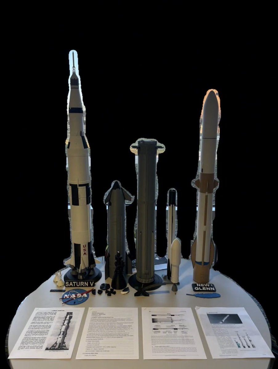 InFact_Banneker's tweet photo. @luke_leisher_ Showed my calc 2 prof my 1:100 scale Starship, and he liked it and asked me to present it, so I printed a couple more at the same scale, brought my tile fragment, and then presented. I presented a second time too.

I printed some 1:100 scale people too to illustrate the scale. https://t.co/d2bqKLYeFf