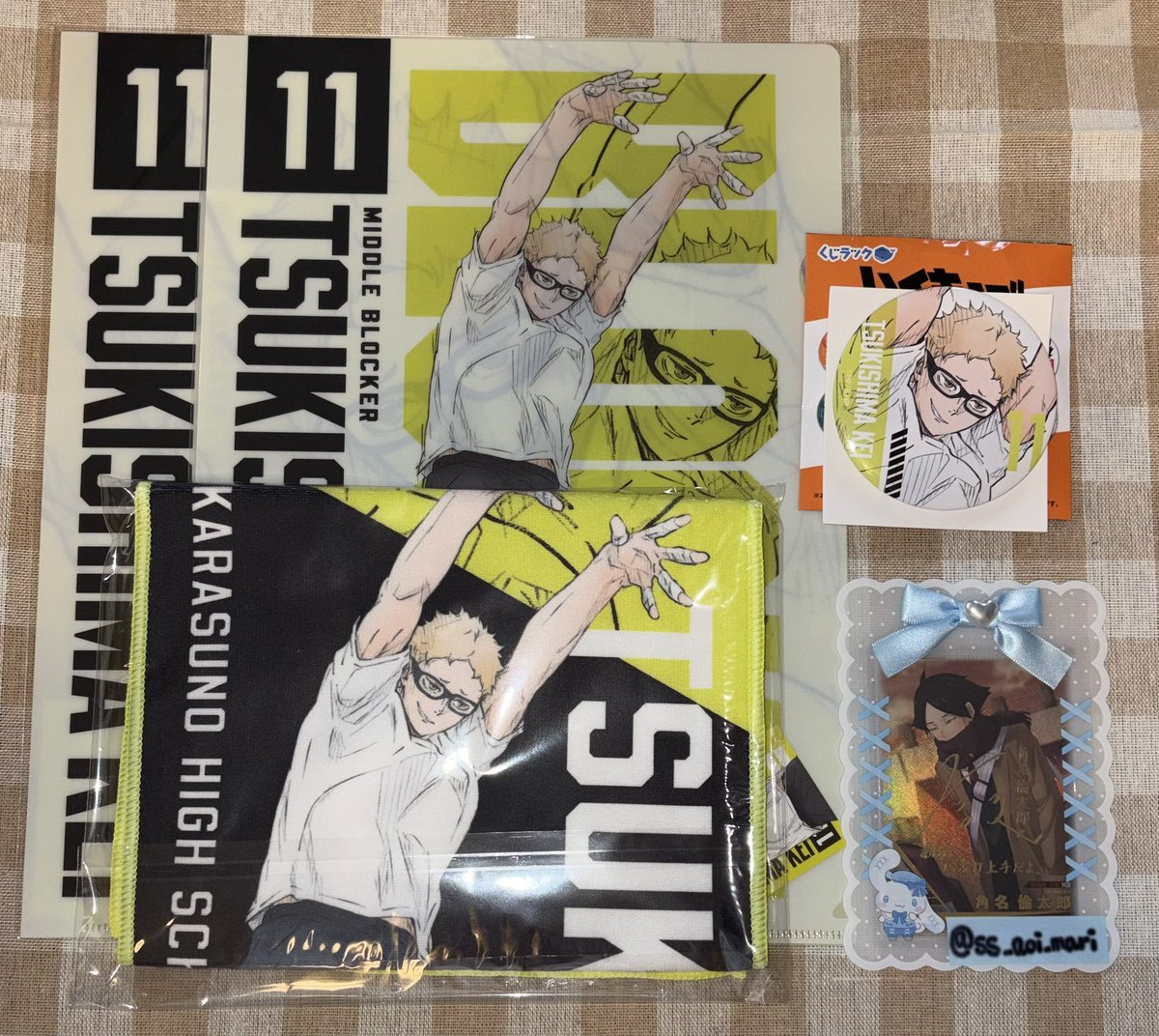 ss_aoi_mari's tweet photo. 【交換】ハイキュー　くじラック　ブロックレン

譲）画像1〜5枚目

求）角名（H >S >T>P.R）、Q賞昼神（FF様分）

郵送希望になります
検索からでもお気軽にお声掛けください🌸
難しいかと思いますが、よろしくお願いいたします。 https://t.co/kYKegH2HXE