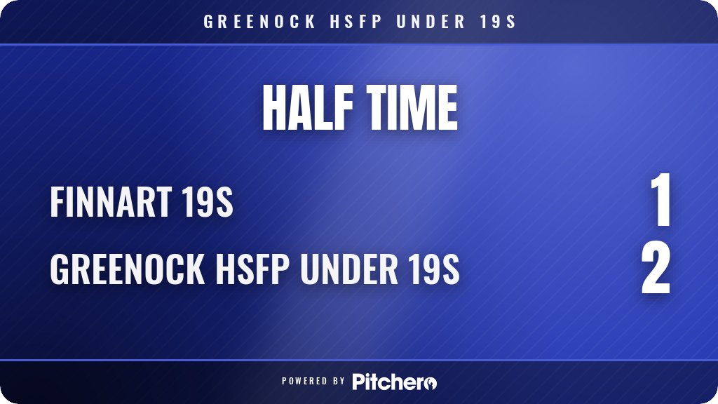 ghsfp19s's tweet photo. HALF TIME: Finnart 19s 1 - 2 Greenock HSFP Under 19s
#FINGRE #Pitchero
https://t.co/uzXmjVOFYs https://t.co/dCoxIqjVGJ