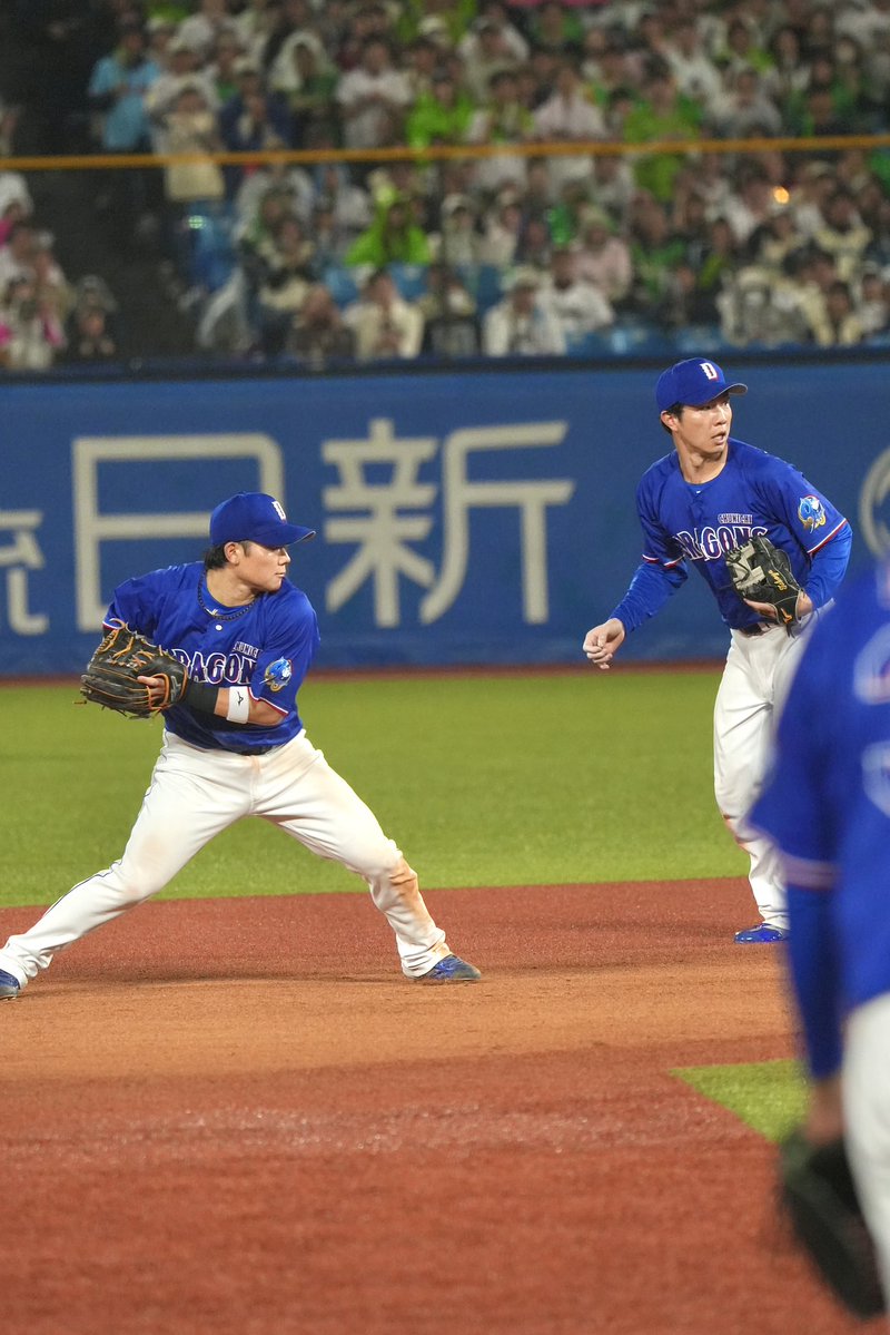 ryo__dragons's tweet photo. 注文通りのゲッツー！齋藤ナイス火消し！！
#福永裕基 #村松開人 #齋藤綱記 https://t.co/ykVU73PMmC