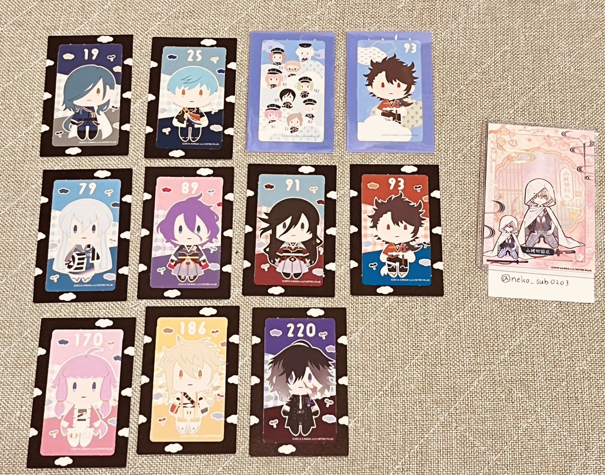 neko_sub0203's tweet photo. 刀剣乱舞 フリューくじ 御伴散歩 ぽちくじ その2 くじ券 半券

【譲】画像のもの
※画像2枚目破れあり

【求】 過去弾：長義、鶴丸
今弾：山姥切国広、長義、鶴丸、加州、面影、雲生(友人分)

郵送、大阪手渡し交換可能です。
検索からもお気軽にお声掛けください。 https://t.co/d08iUDO1NK