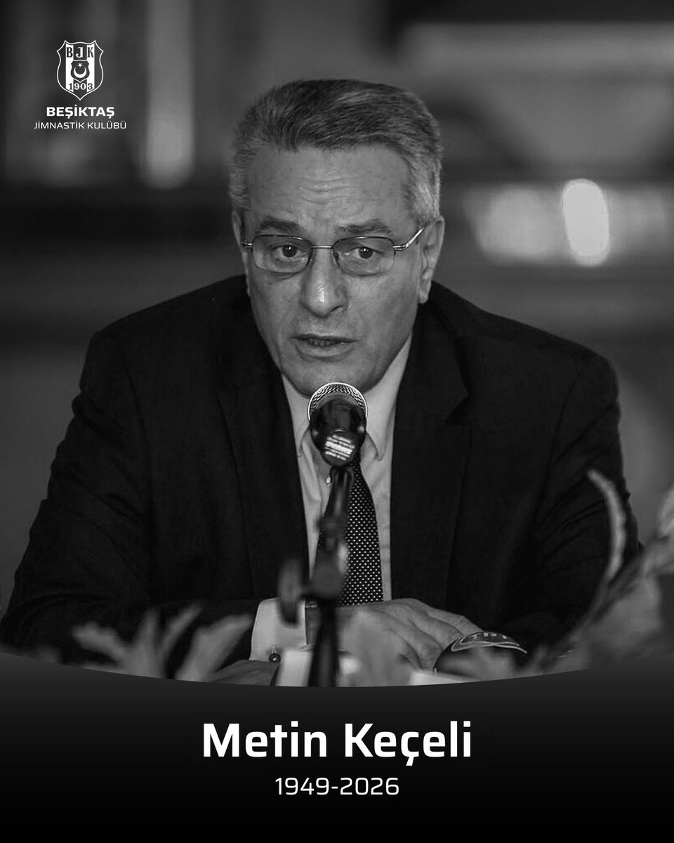 Besiktas's tweet photo. Metin Keçeli Vefat Etti

Eski yönetim kurulu üyemiz ve Divan Kurulu Üyemiz Metin Keçeli’nin vefat ettiğini derin bir üzüntüyle öğrenmiş bulunmaktayız.

Kulübümüze emeklerini her daim saygıyla hatırlayacağımız kıymetli büyüğümüze Allah’tan rahmet; ailesine, yakınlarına ve camiamıza başsağlığı dileriz.

🔗 https://t.co/ZTBUbDixiB
