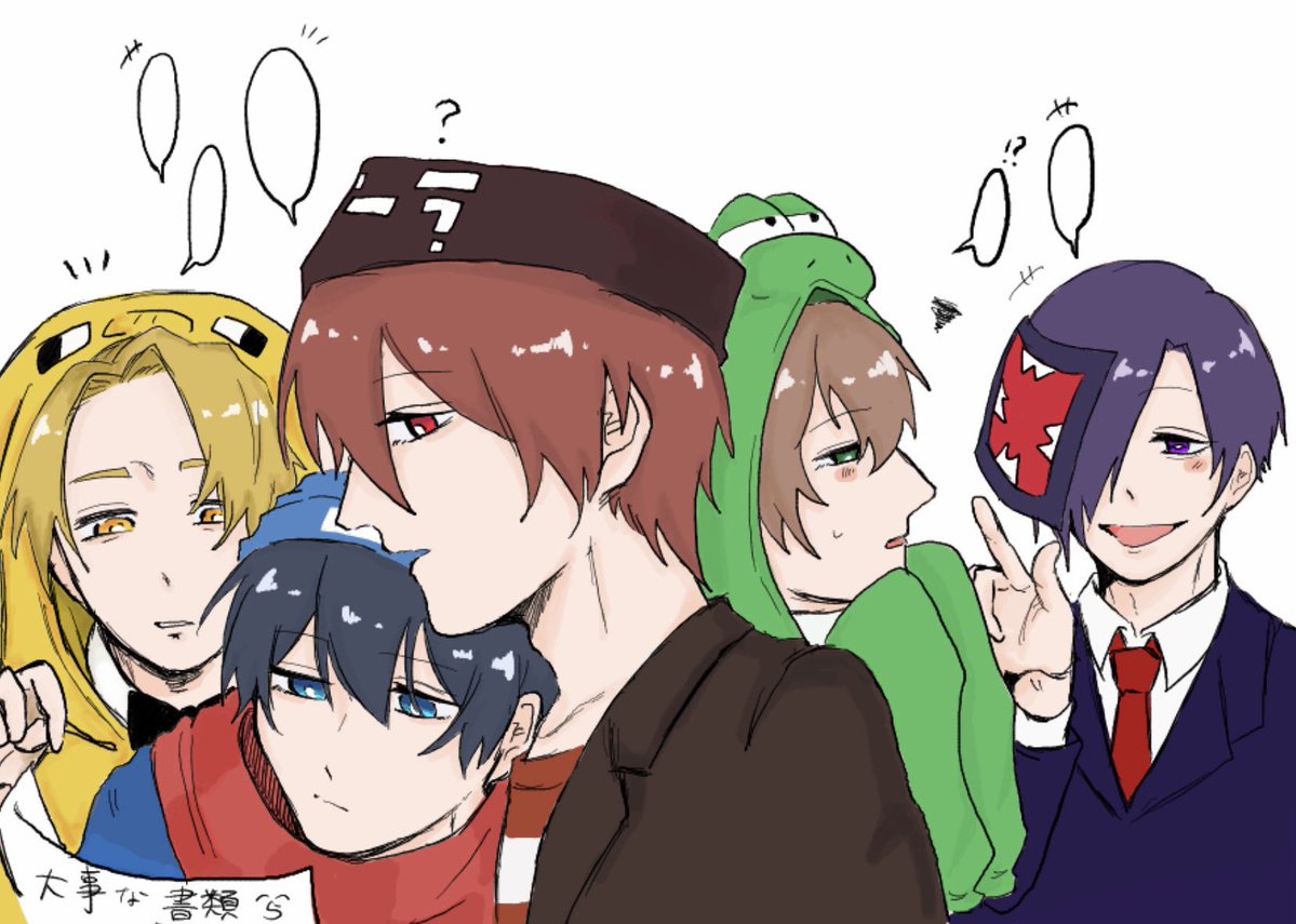 GETIGETI_6o9's tweet photo. 作戦会議🤔✨
 #い・らくすと 
#緑色さんご自由にどうぞ
#強く生きろレウクラ
#イラスト貯金豚
 #コンてすと https://t.co/3NGXiFzpgG