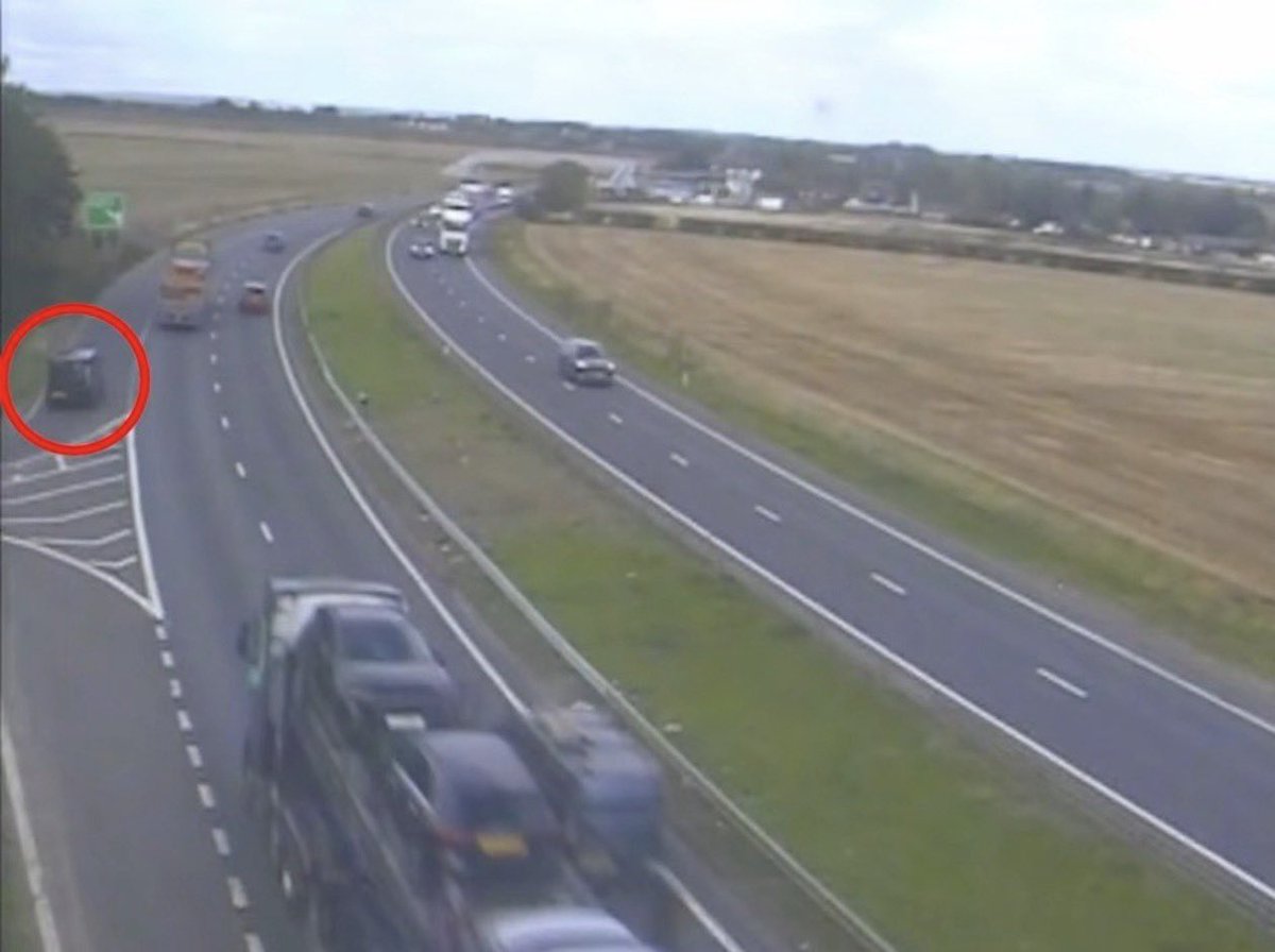 Alexarmstrong's tweet photo. A teenage girl is fighting for her life after her blue VW Polo collided with an HGV car transporter as she joined the northbound A1 at the B6474, between Wentbridge and Darrington, just before 2.20pm on Monday 21 September.

Police also want to trace a black van, possibly a Ford Transit, seen entering the A1 moments earlier.

The teenage girl was left in a serious condition after she suffered life-threatening head injuries in the crash.

If you saw it or have dashcam/CCTV, please contact West Yorkshire Police on 101 or https://t.co/iHE1536cHM quoting 0858 21/9.