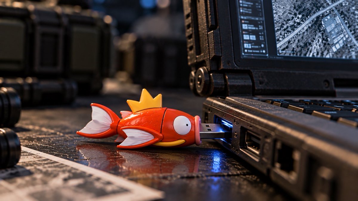 Magikarpalantir's tweet photo. Plugged in https://t.co/jQZSiCEG5p