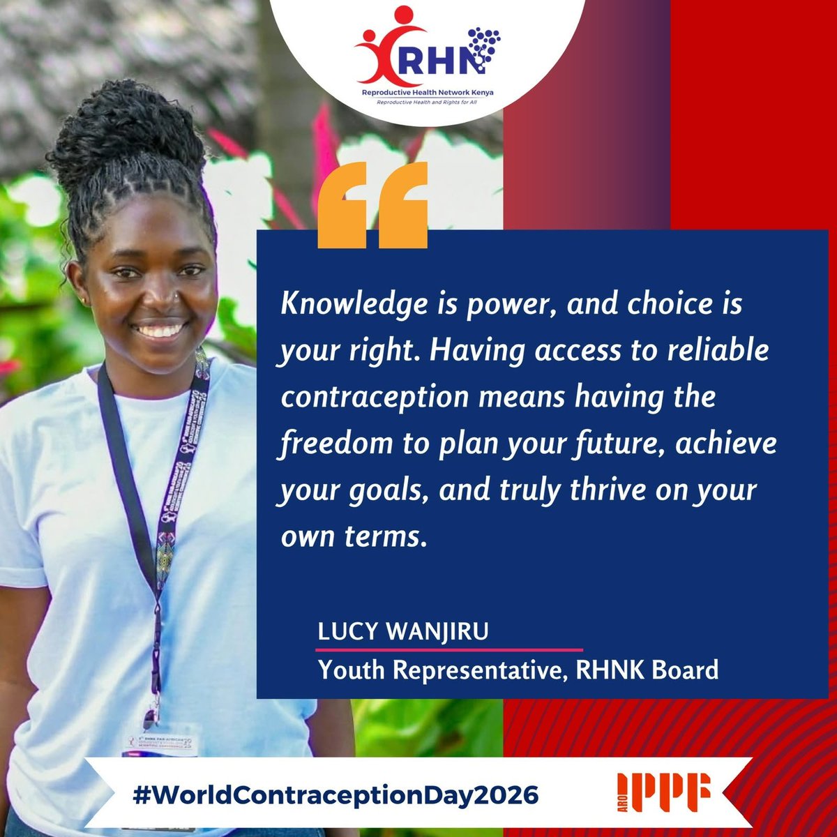 Lucy_Wanjiru0's tweet photo. @NenaNaBinti @rhnkorg @IPPFAR @NderituLornah @_brie2547 @BWachira_ @omata_shakira @NanjalaJescah @22_nellie @tt_emilie3 @ShannyMiranda Let’s dismantle the stigma and clear the path because everyone deserves unhindered access to contraception. 
#WCD2026 https://t.co/BARzgEcAVu
