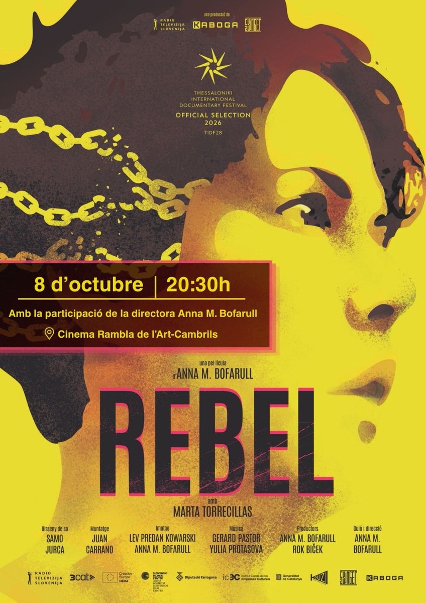 Rambladelart's tweet photo. Propers esdeveniments al cine de #Cambrils https://t.co/T6vftak9tW https://t.co/ivLzT77kG3