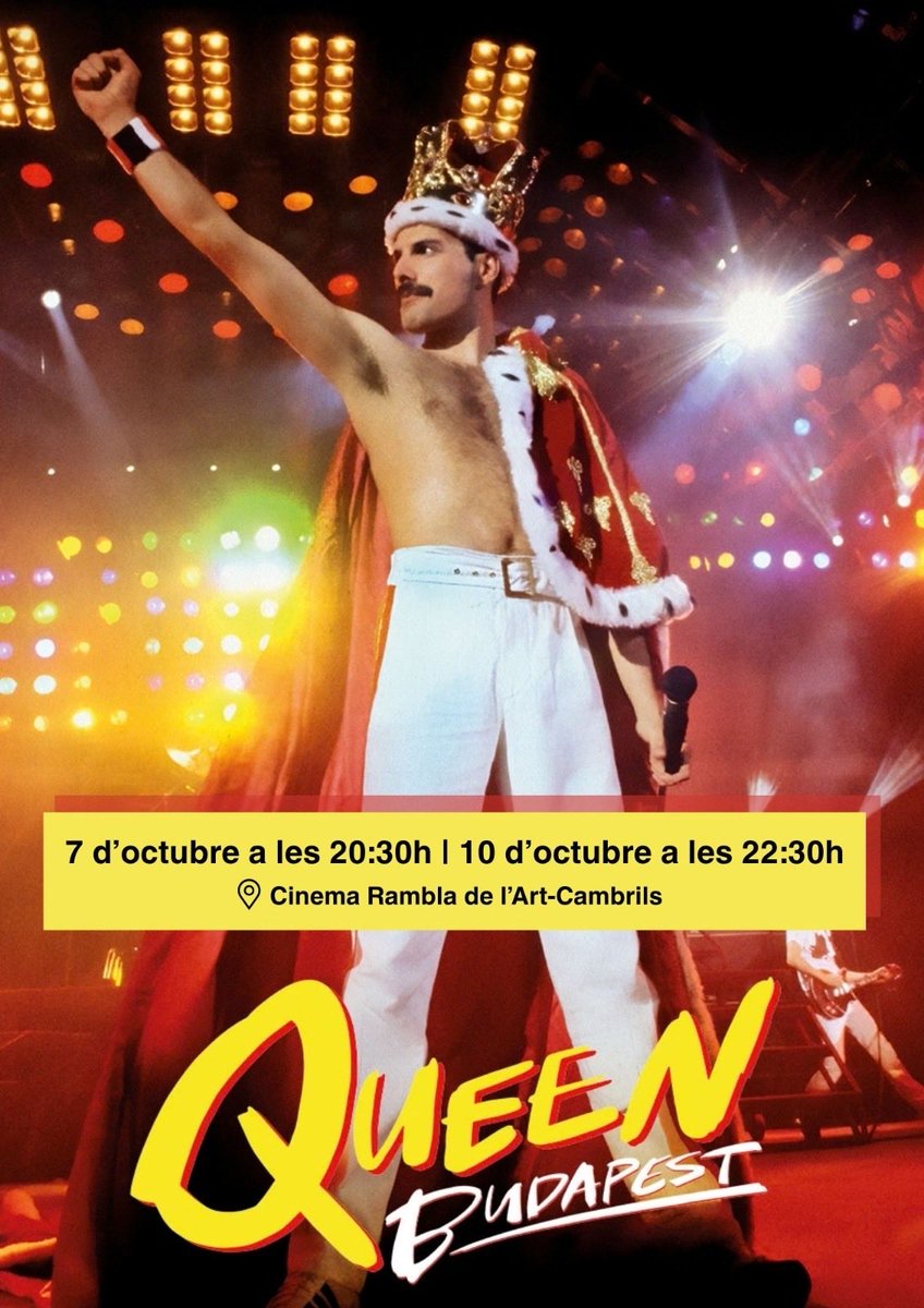 Rambladelart's tweet photo. Propers esdeveniments al cine de #Cambrils https://t.co/T6vftak9tW https://t.co/ivLzT77kG3