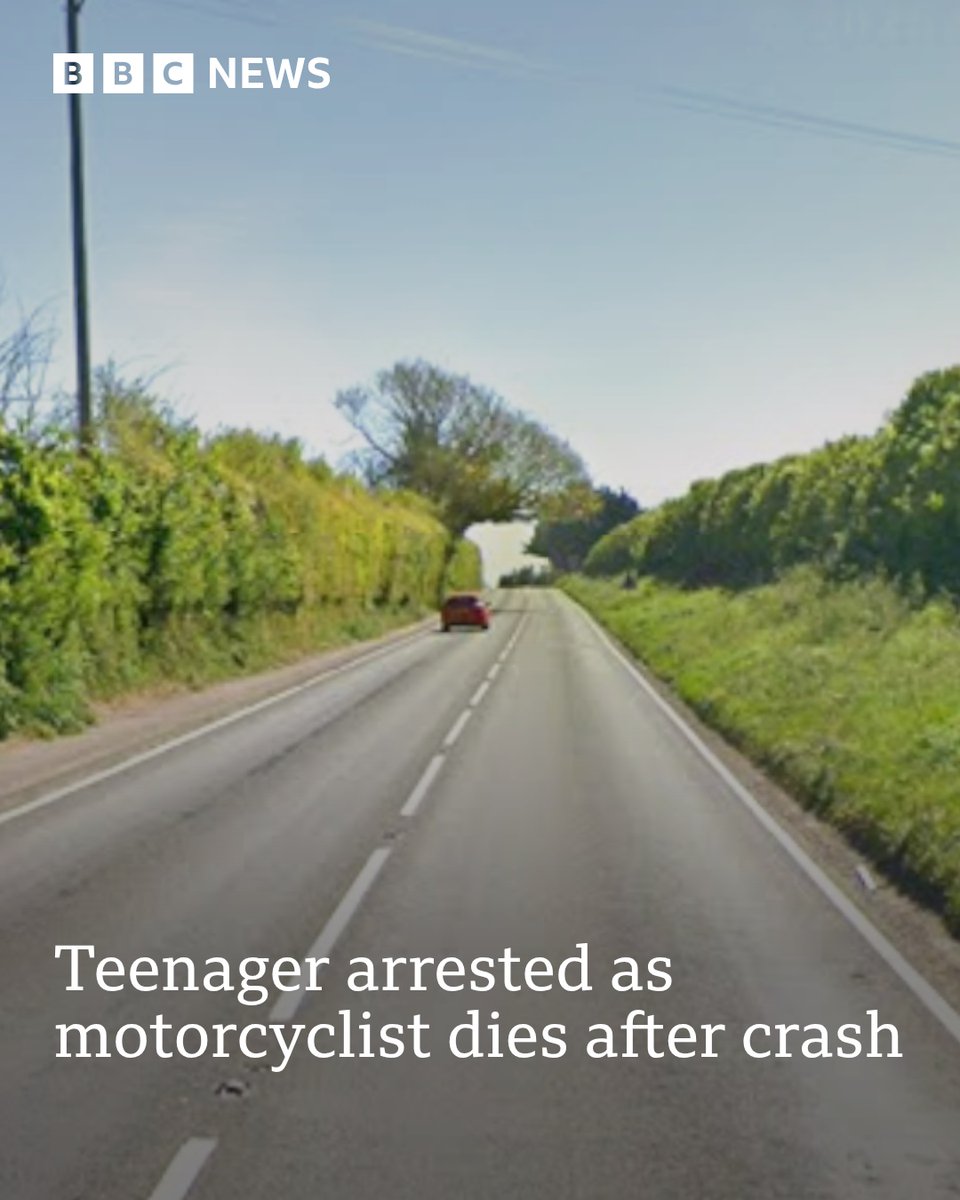 BBCRadioKent's tweet photo. An 18-year-old has been arrested on suspicion of causing death by dangerous driving after a motorcyclist died following a crash near Teynham, police say.
 
More here: https://t.co/Hz3LlIvg15 https://t.co/nCRfXADPR1